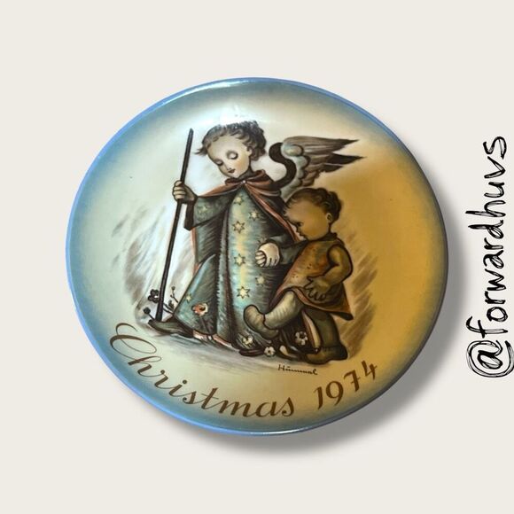 1974 Schmid “The Guardian Angel” Christmas Plate – Sister Hummel – No Box - Picture 5 of 7